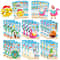 8Piece Christmas Snowman Make A Face Puzzle Stickers 11