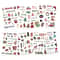 8Piece Christmas Snowman Make A Face Puzzle Stickers 3
