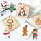 8Piece Christmas Snowman Make A Face Puzzle Stickers 5