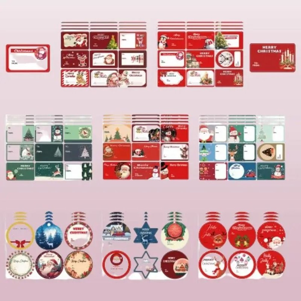 8Piece Christmas Snowman Make A Face Puzzle Stickers 7