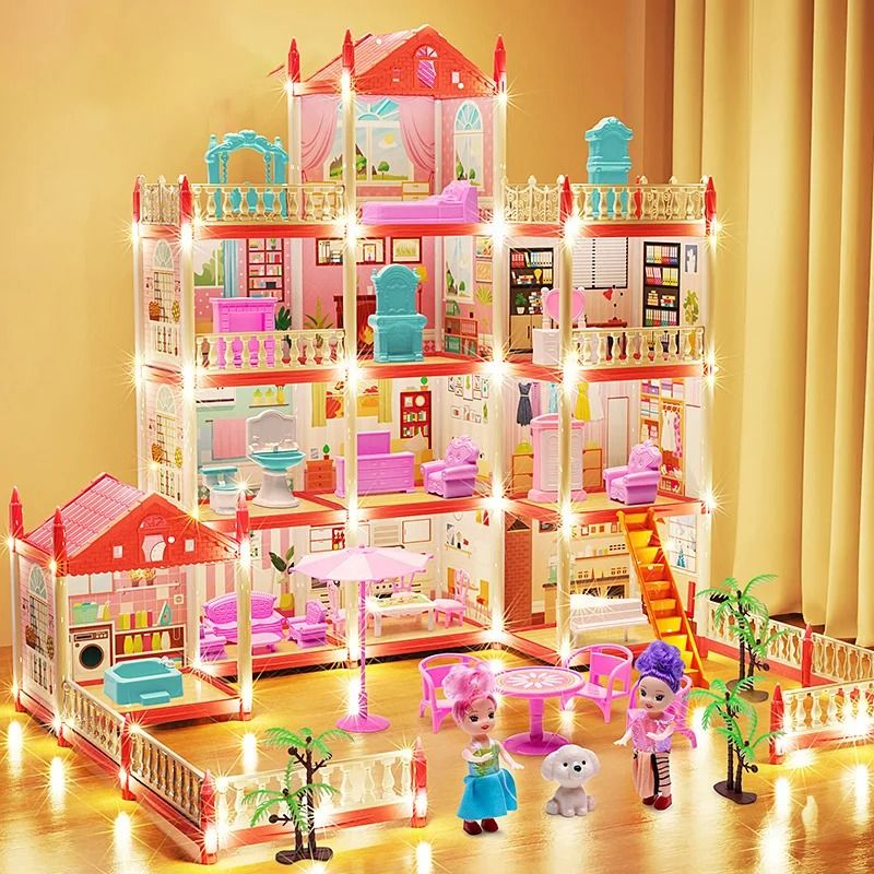 3D DIY Dream Princess Castle Childrens Musical Assembly Villa 0