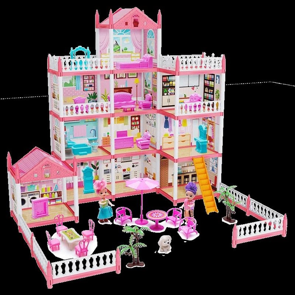 3D DIY Dream Princess Castle Childrens Musical Assembly Villa 5