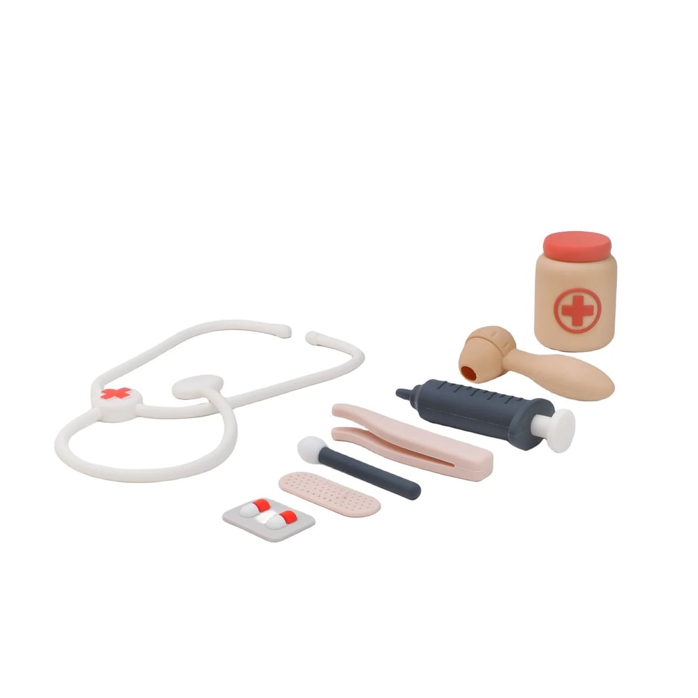 Silicone Simulation Medical Set Montessori Educational Doctor Toy 8