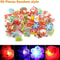 Christmas LED Flashing Rings Festive Party LightUp Toy Set 4