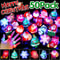 Christmas LED Flashing Rings Festive Party LightUp Toy Set 5
