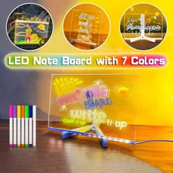 luminous acrylic led drawing board – transparent magic note board
