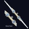 DoubleHeaded Retractable RGB Lightsaber 7Color SoundEffect Battle Sword 9