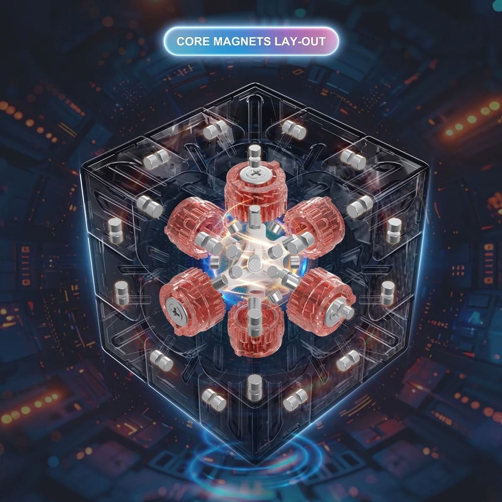 Professional 3x3x3 Magnetic Speed Cube Advanced Maglev Ball Core Edition 4