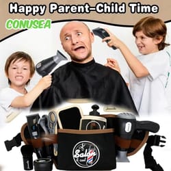 kids barber & grooming roleplay set – interactive salon & shaving playset