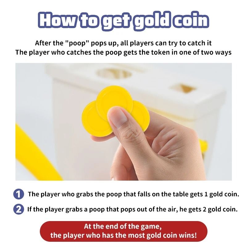 Funny Toilet Trick Party Game Interactive Flushing Decompression Board Game 4