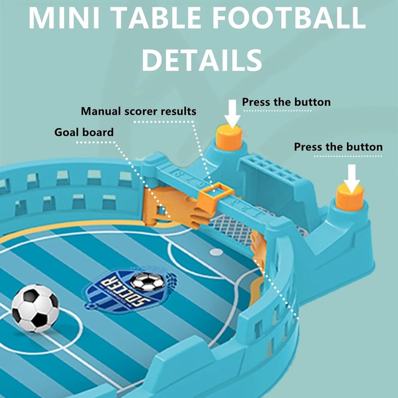 Mini Tabletop Football Game Interactive Soccer Competition Toy 5