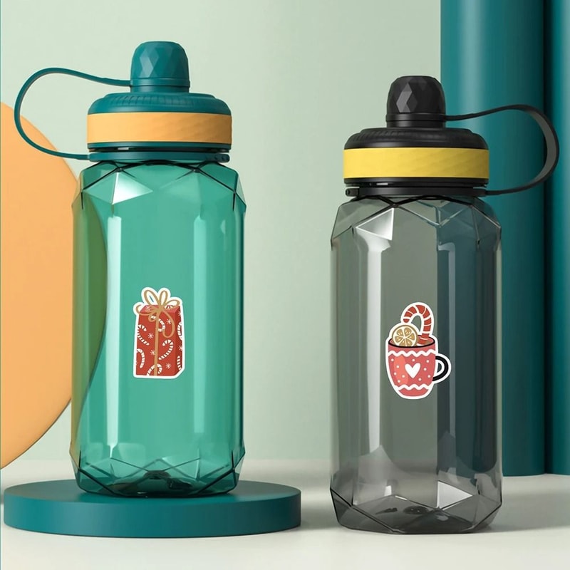 10Piece Cute Santa Claus Christmas Stickers Festive Holiday DIY Decals 5