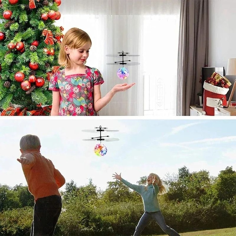 Luminous Floating Crystal Ball Infrared Sensing Gesture Control Flying Toy 3