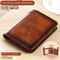 Men RFID Blocking Leather Wallet Premium Trifold Card Holder 8