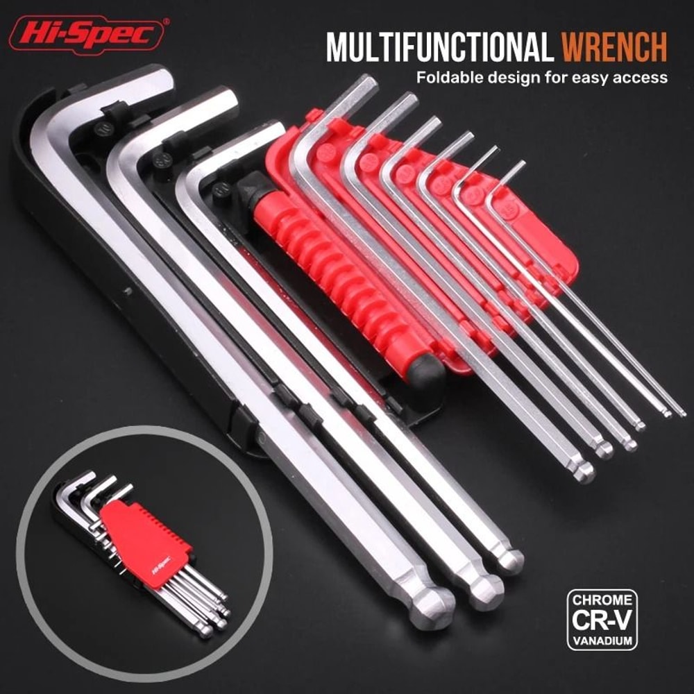 HiSpec Car Repair Tool Kit Professional 12 38 14 Socket Wrench Set 3