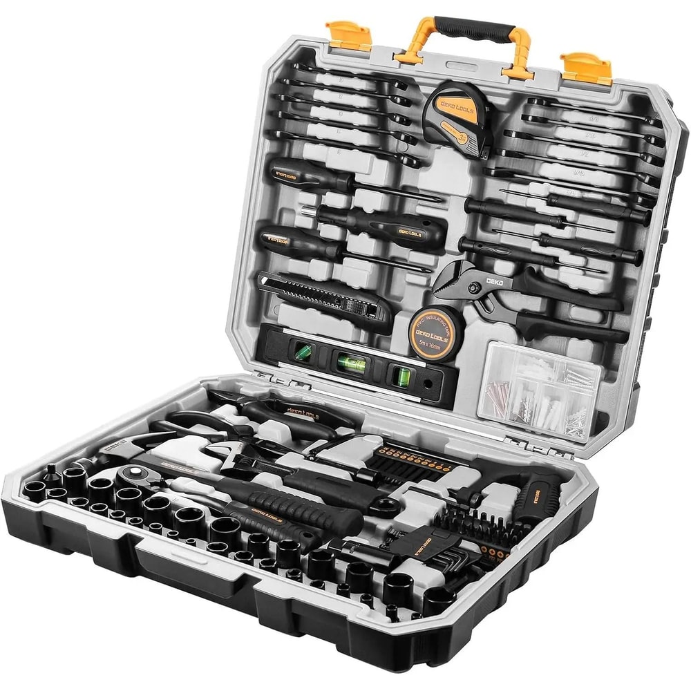218Piece General Household Hand Tool Kit Professional Home Auto Repair Set 6