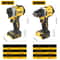 Brushless Power Duo 20V Max Impact Driver Hammer Drill Combo Kit 5