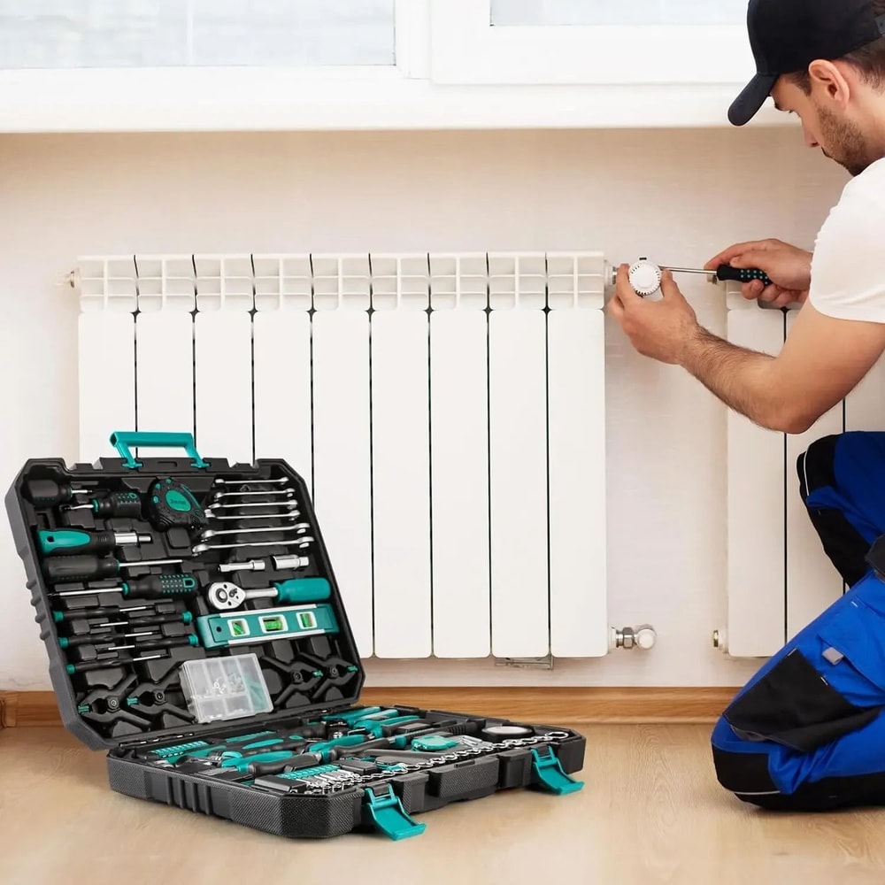 198Piece General Home Auto Repair Tool Set Professional Mechanic Household Kit 2