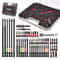 58Piece Impact Driver Bit Set Versatile DIY Tool Accessory Kit 0