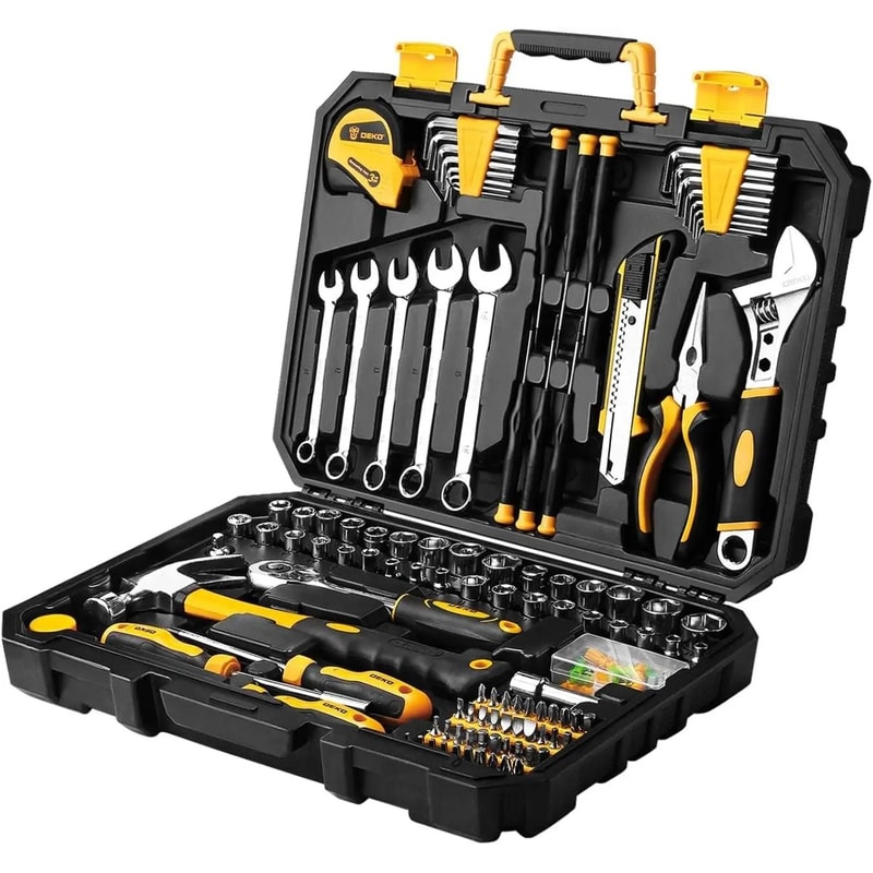 158Piece General Household Tool Kit Professional Auto Home Repair Set 0