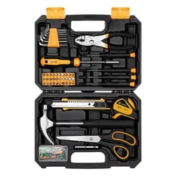 50-piece general household hand tool kit – all-purpose home repair set