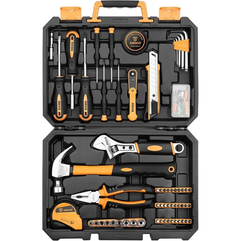 100Piece General Home Repair Tool Set Professional Household Hand Tool Kit 2