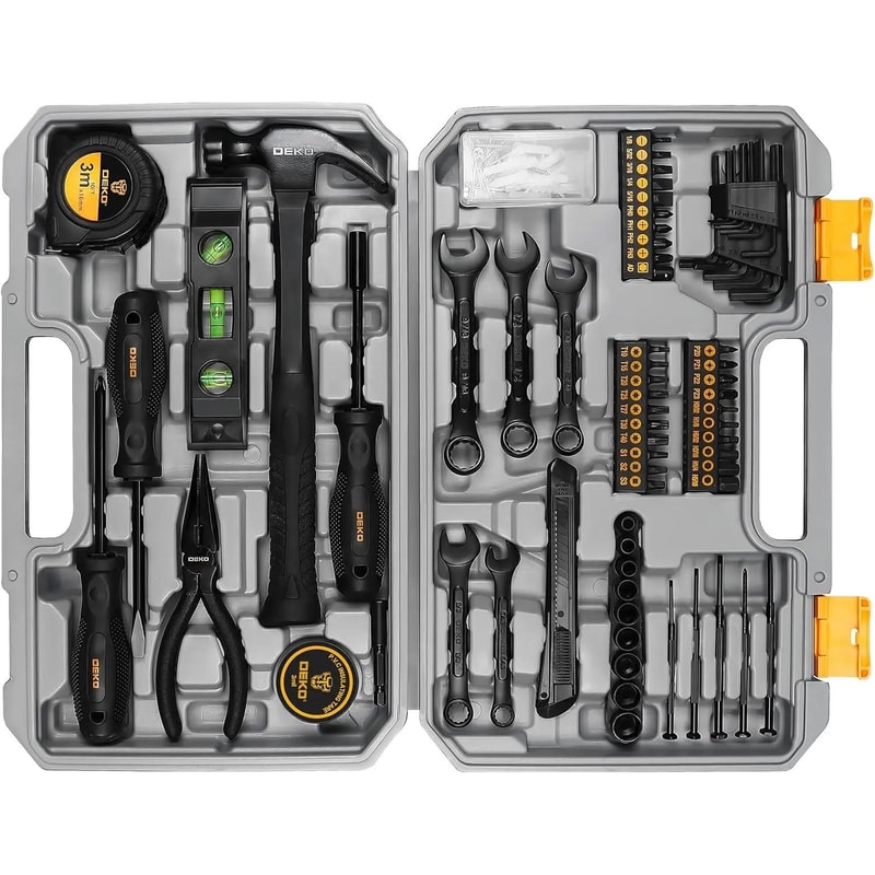148Piece Basic Hand Toolbox Set Professional Home Repair Maintenance Kit 0