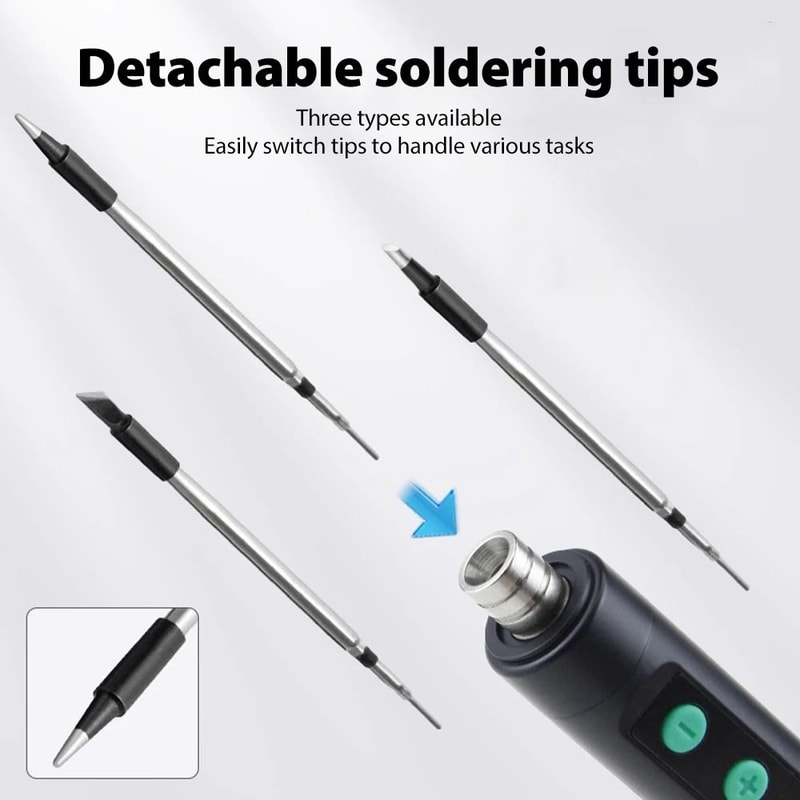 Portable Wireless Soldering Iron 450C Adjustable Temperature Repair Kit 2
