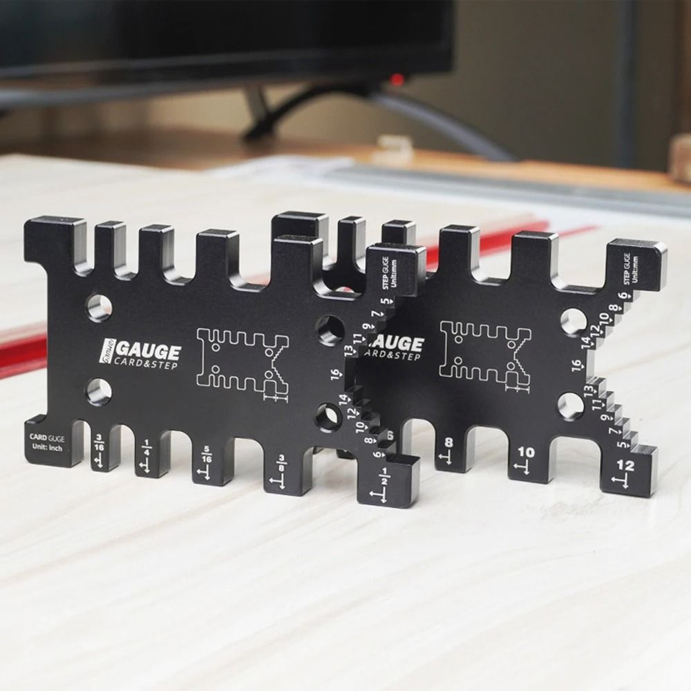 Precision Aluminum Dovetail Jig Height Gauge Professional Woodworking Caliper 4