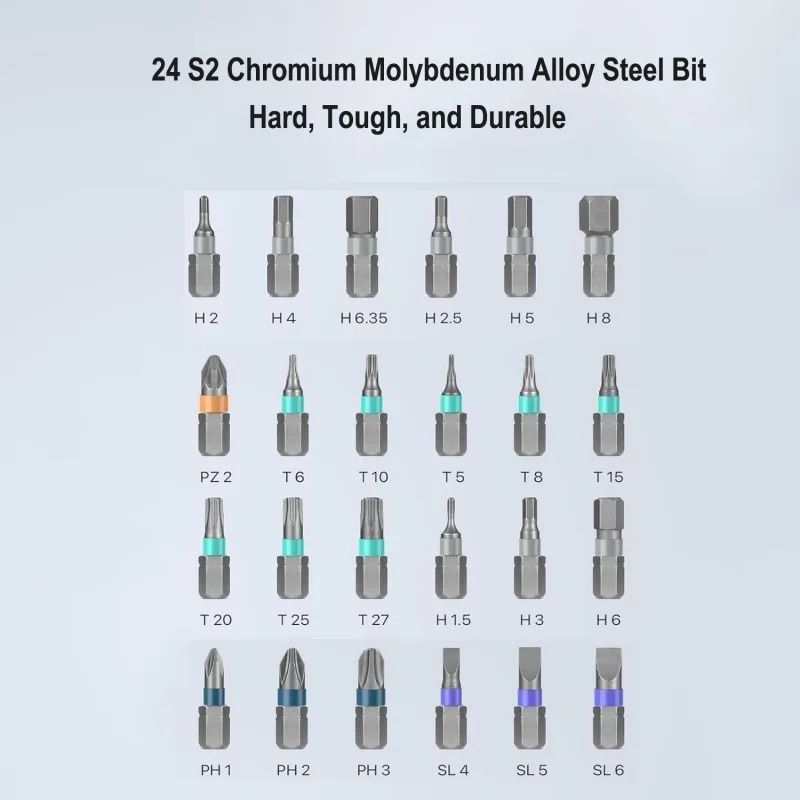 24in1 Precision Ratchet Screwdriver Set MultiPurpose Magnetic Bit Kit 1