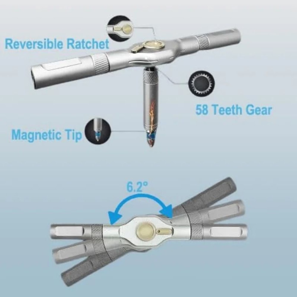 24in1 Precision Ratchet Screwdriver Set MultiPurpose Magnetic Bit Kit 2