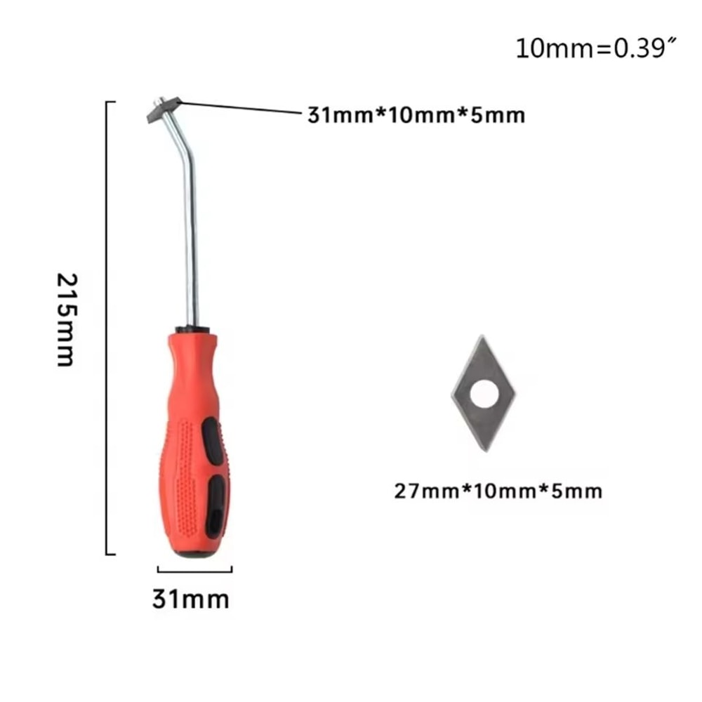 Ceramic Tile Grout Remover Precision Steel Gap Cleaner Slotting Tool 5