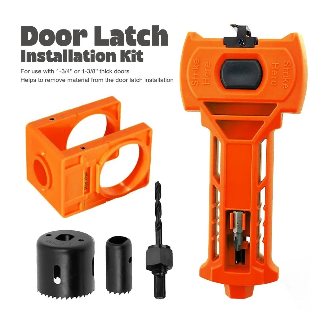 Door Lock Latch Installation Kit Professional Hole Opener Scoring Set 10