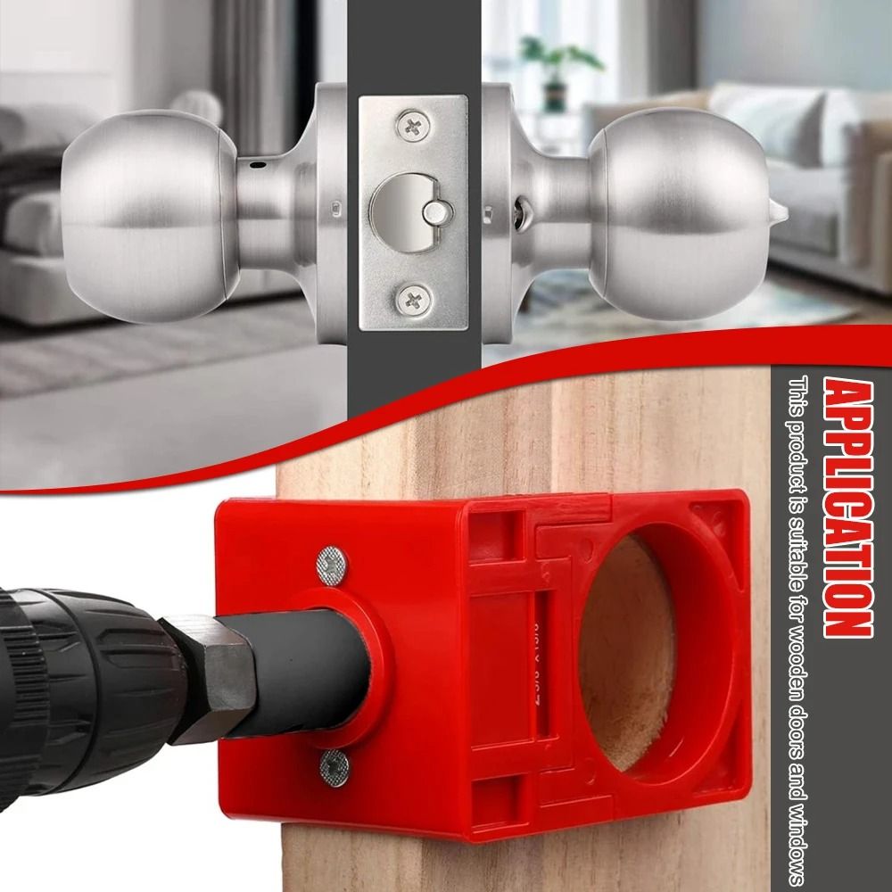 Door Lock Latch Installation Kit Professional Hole Opener Scoring Set 5