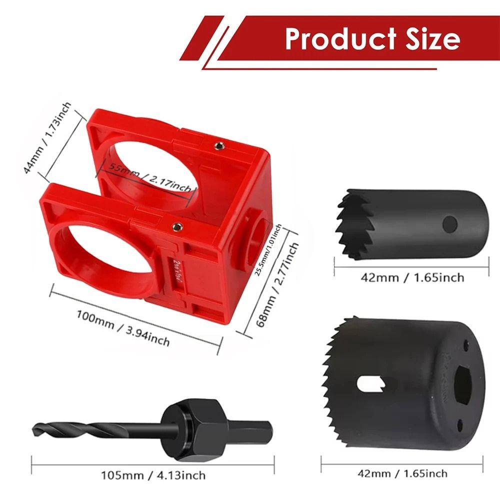 Door Lock Latch Installation Kit Professional Hole Opener Scoring Set 6