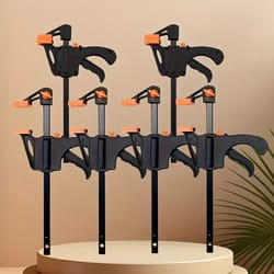 4-inch mini f-clamp (pair) – heavy-duty quick ratchet bar clamp set