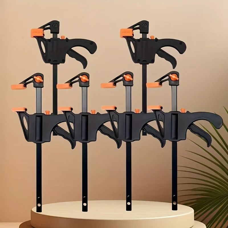 4Inch Mini FClamp Pair HeavyDuty Quick Ratchet Bar Clamp Set 0