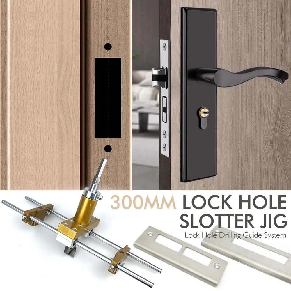 Door Lock Mortiser Kit Precision Wood Door Installation Jig 6