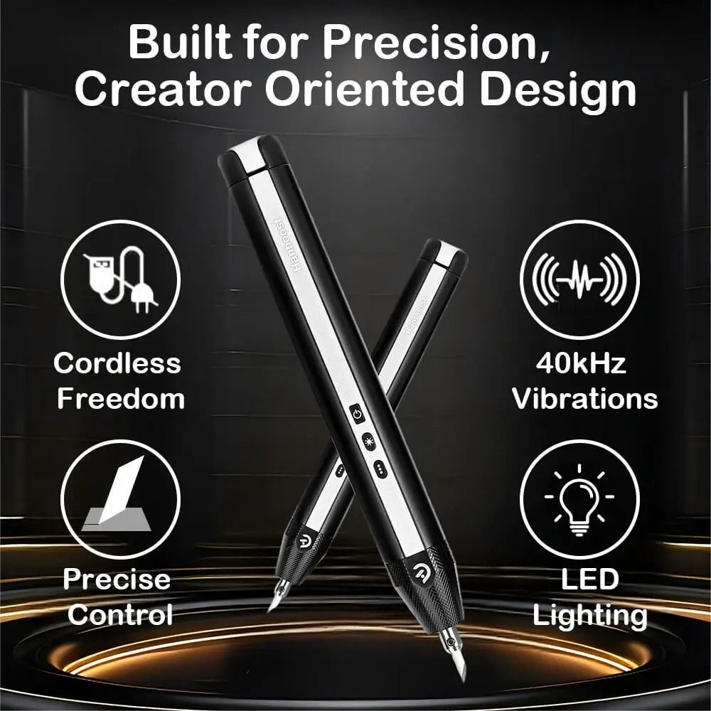 Cordless Ultrasonic Cutter 40kHz HighFrequency Precision Craft Tool 6