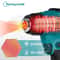 21V Cordless Heat Gun Portable HighPower Thermal Blower With LED Display 0