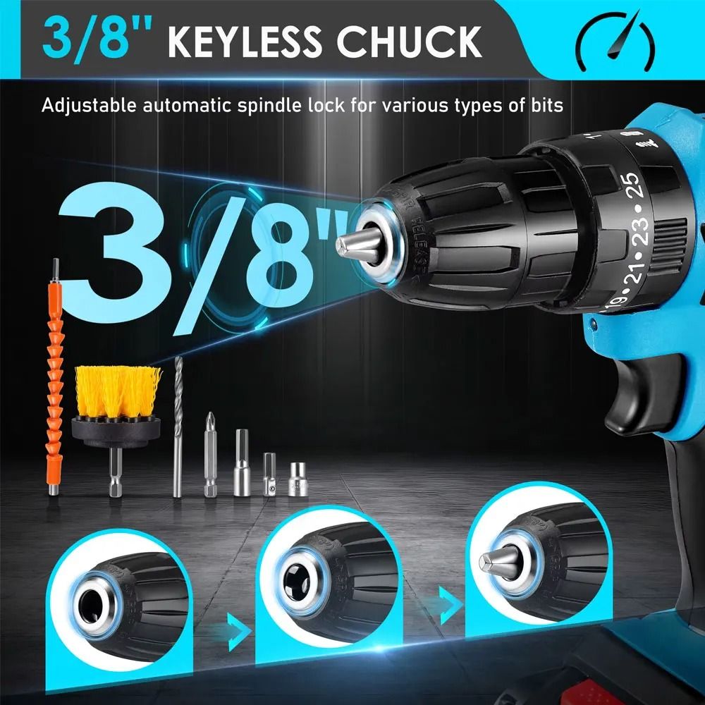 HighPerformance Cordless Multifunctional Impact Drill 1