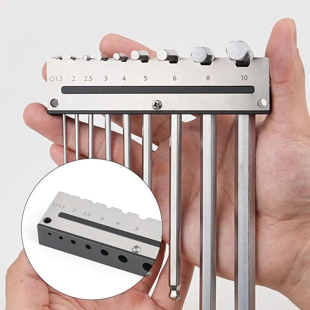 HeavyDuty Hexagonal Wrench Wall Organizer 1