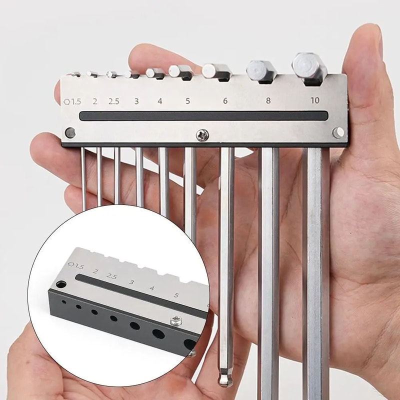 HeavyDuty Hexagonal Wrench Wall Organizer 1