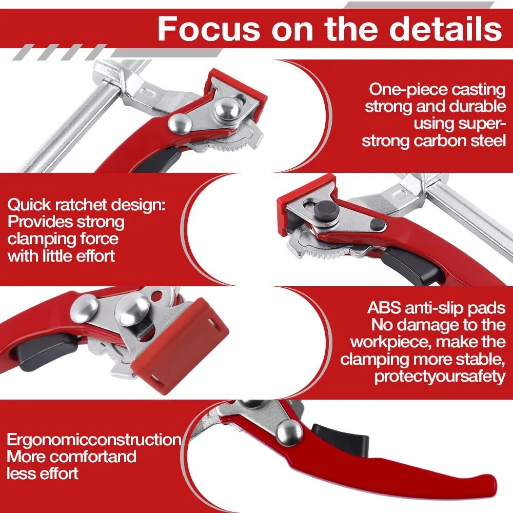 QuickRelease Guide Rail Ratchet Clamps 2