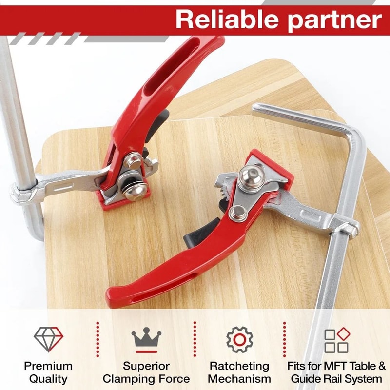 QuickRelease Guide Rail Ratchet Clamps 3