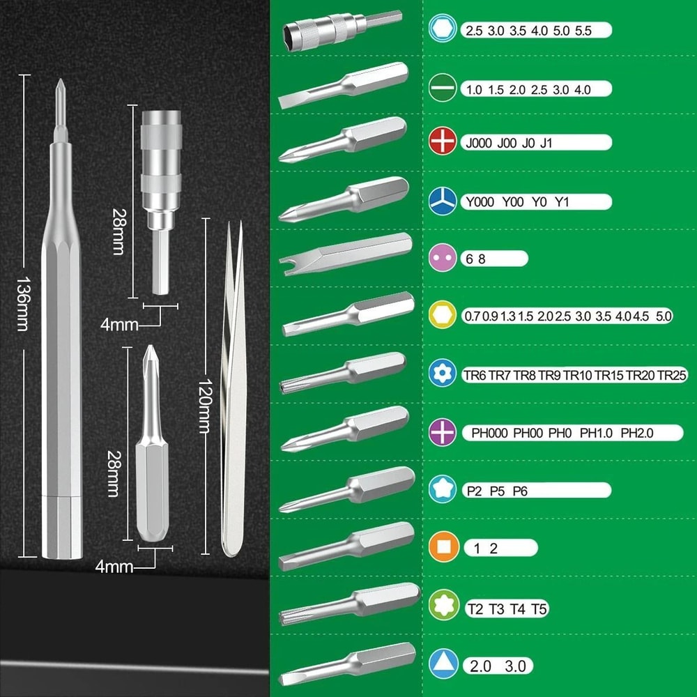 66in1 Professional Precision Screwdriver Set For Electronics Repair 2