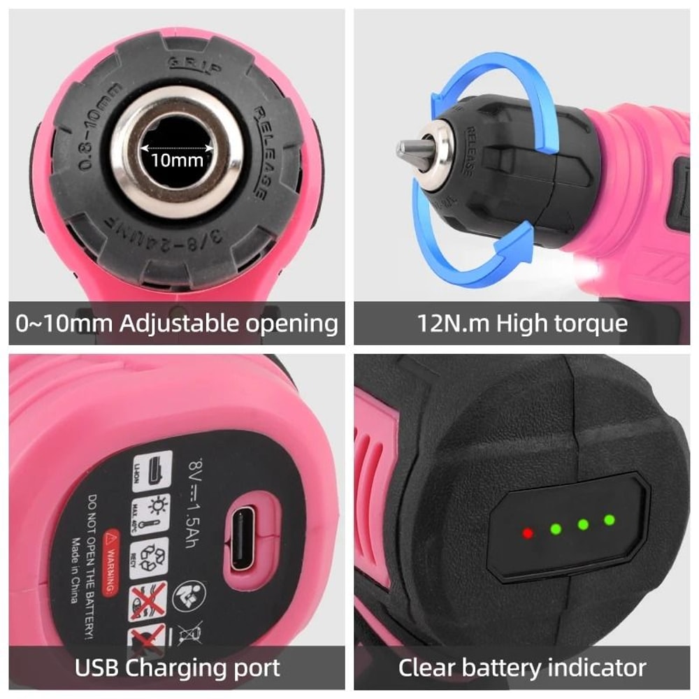 133Piece Ultimate Home Repair And Cordless Drill Combo Kit 5