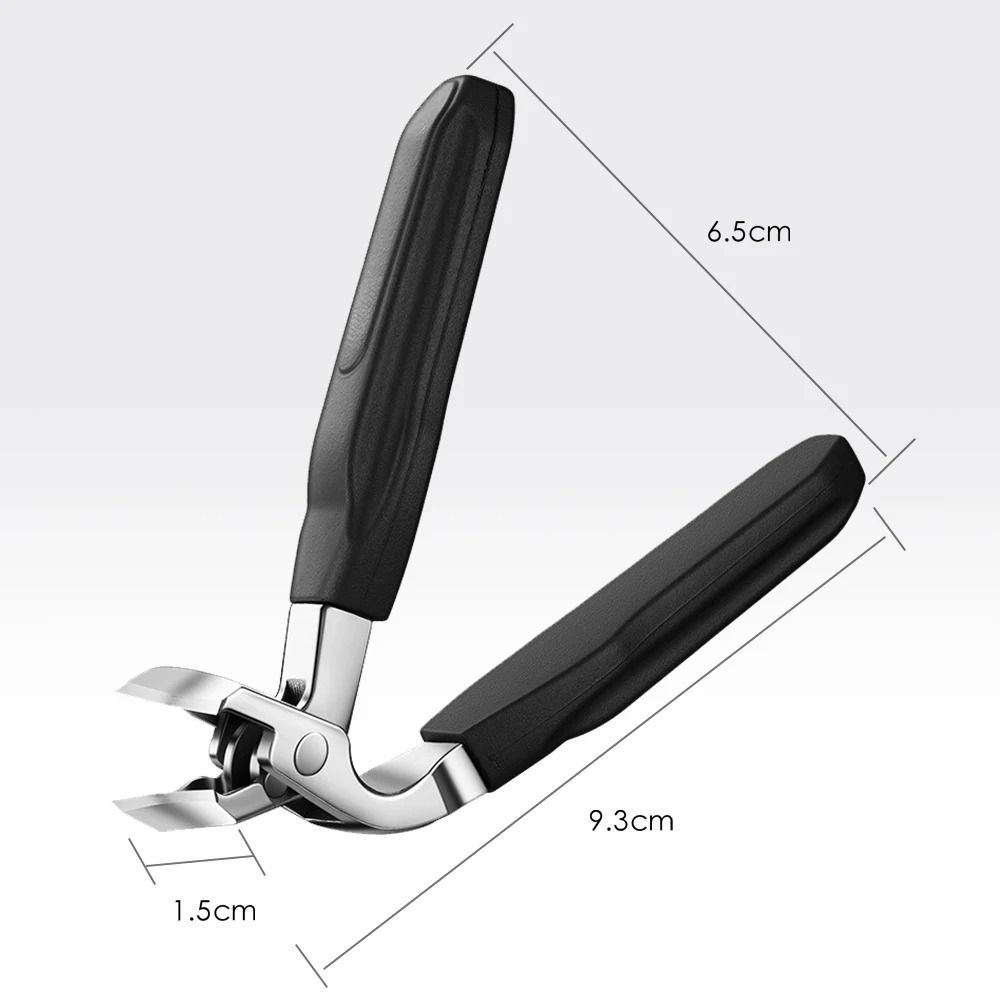 Anti-Splash Nail Clippers for Thick & Ingrown Nails, Clean Trim Control at Home