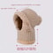 Womens 3in1 Thermal Knitted Winter Hood Set 4