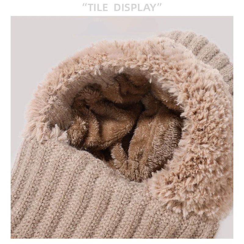 Womens 3in1 Thermal Knitted Winter Hood Set 6